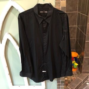 Black long sleeve button up
